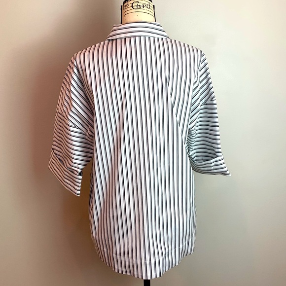 Chico’s Dolman Double Stripe Poplin Top NEW! - Picture 10 of 11